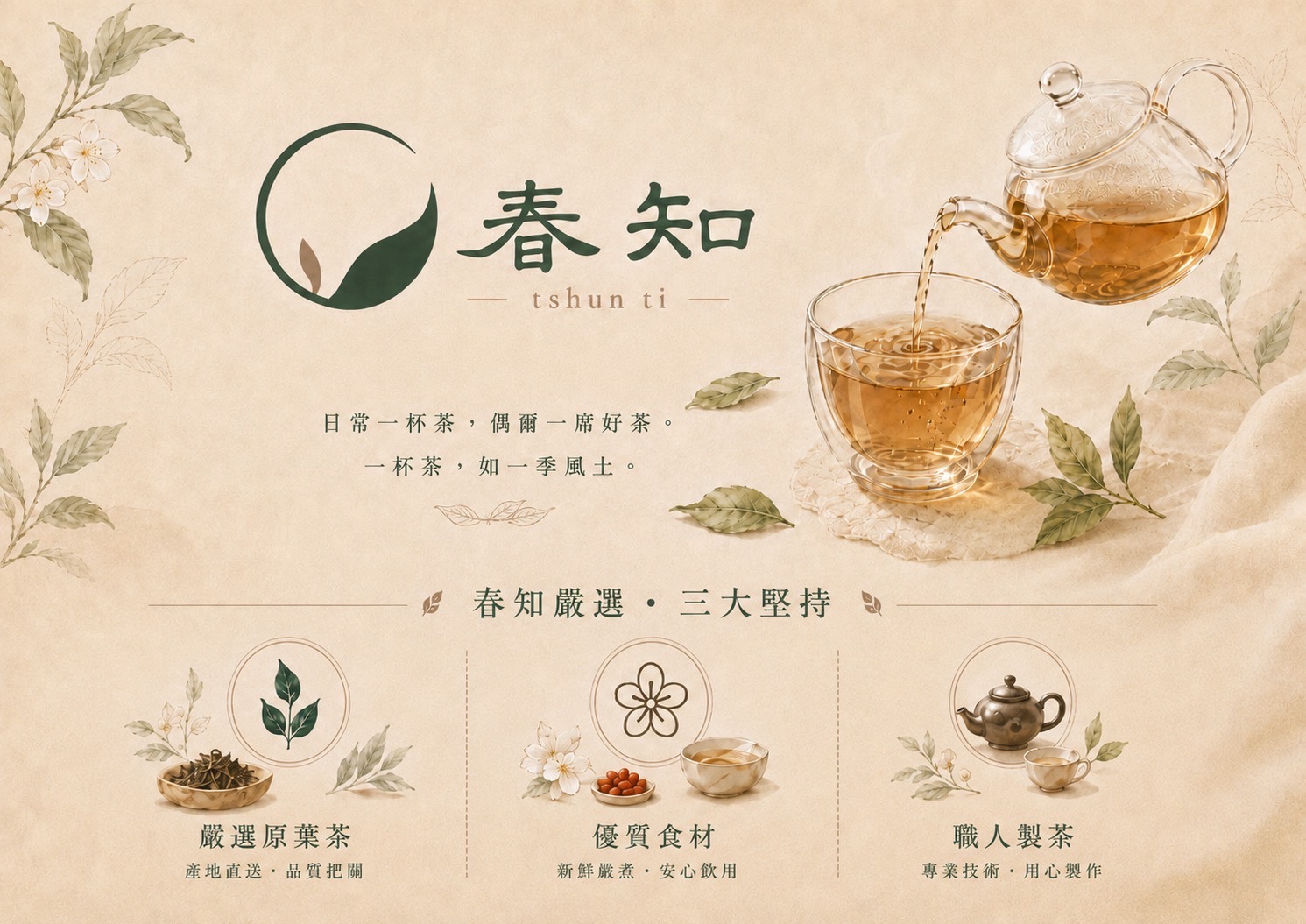 春知茶飲品牌主視覺