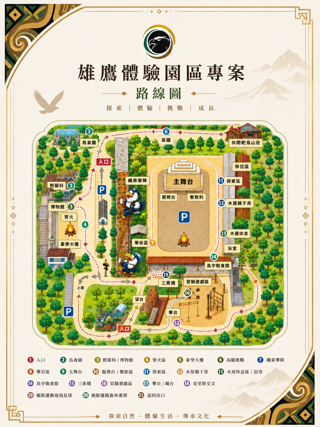 雄鷹體驗營活動地圖